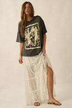 Load image into Gallery viewer, Striped Lace Tiered Ruffle Maxi Skirt