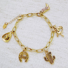 Load image into Gallery viewer, Western Cowgirl Charm Bracelet
