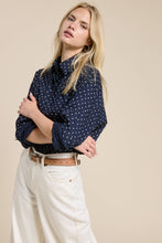 Load image into Gallery viewer, Polka Dot Oversized Button Down Shirt
